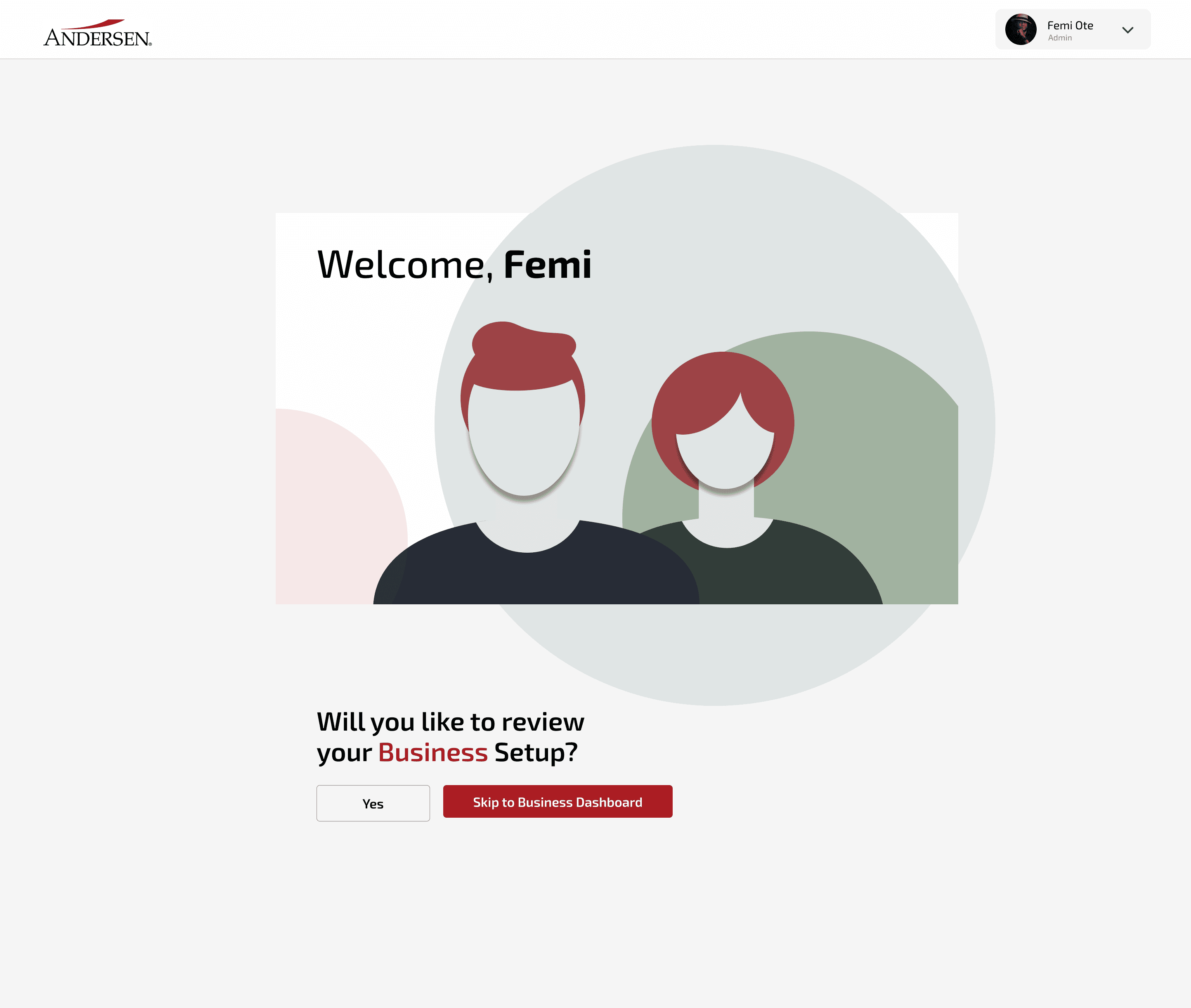 The onboarding success screen: Bakery Co. is ready, with four next-step actions